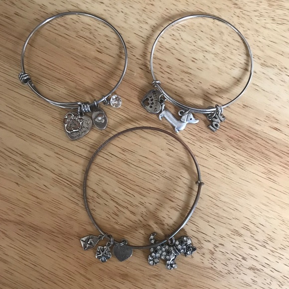 3 for $20 Expandable Wire Bracelets Dog/Puppy Design/Pet Lovers - Picture 1 of 8
